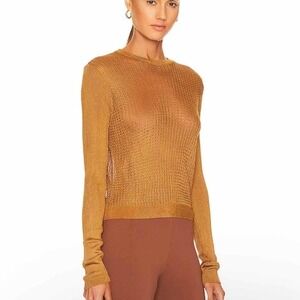 Free People H2O Crew Pullover Tiger Eye Size Medium